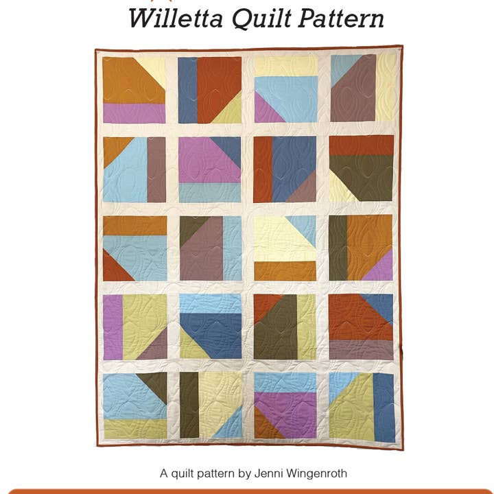 Nollie Bean - Wholesale Craft Sewing Kit - Willetta Quilt Pattern (Printed)0