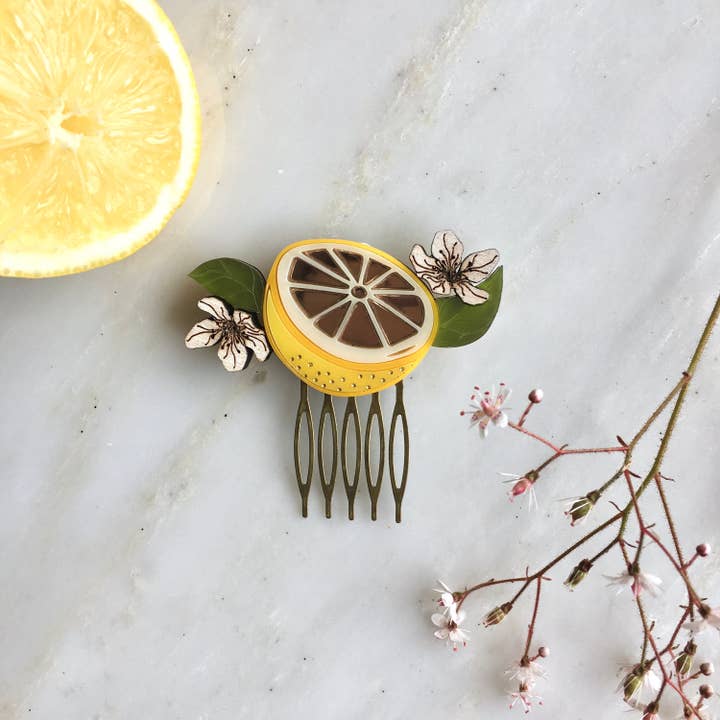 Pente de cabelo St Clements Laranjas ou Limões por atacado de Working Clasp