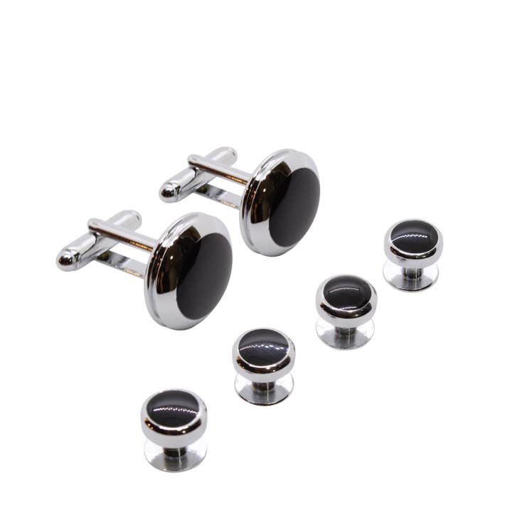 COOLMENCLUB - Vendita all'ingrosso Gemelli - Set di bottoni per camicia da smoking con gemelli, bottoni a bottone fatti a mano4