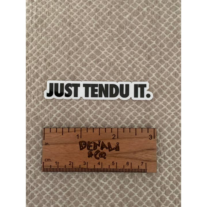 Denali & Co. - Wholesale Sticker - Just Tendu The OG Logo Mini Dance Sticker, 3" x 0.5"