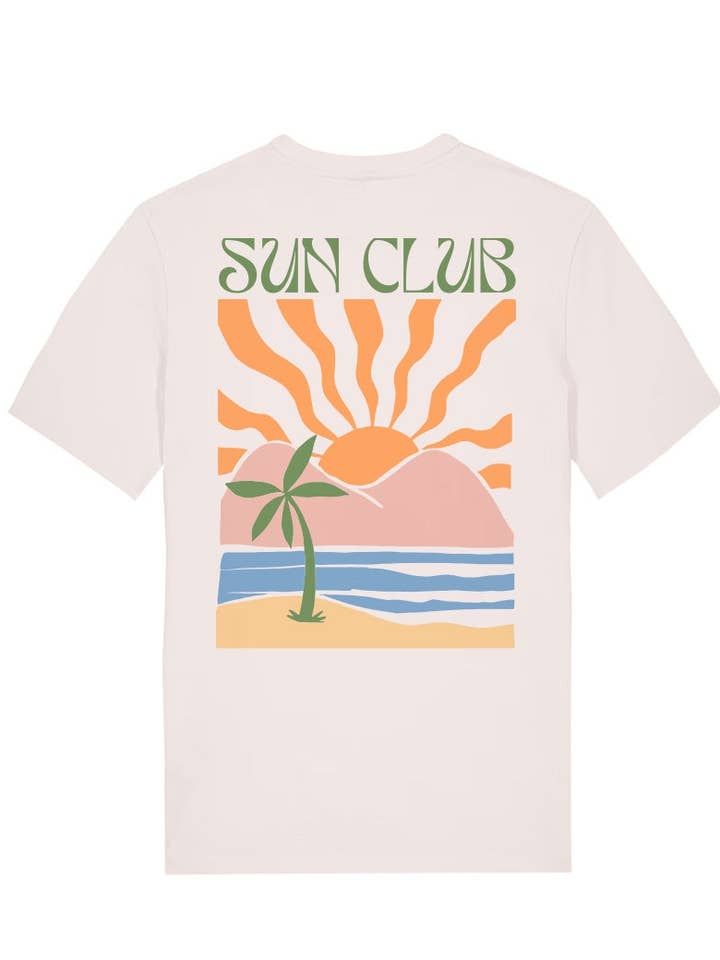 Sun Club Beige men's T-shirt for wholesale by Ocean Park