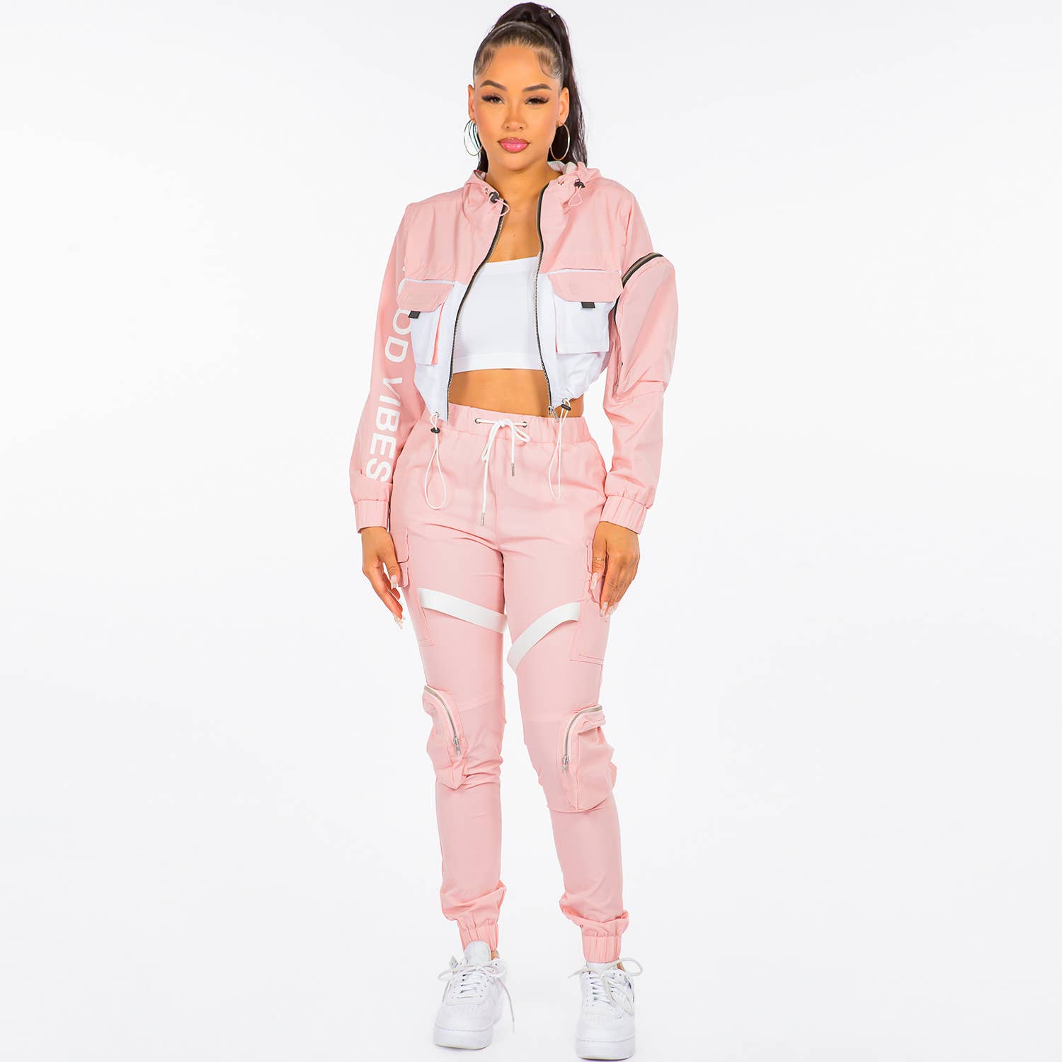 American Bazi - Wholesale Windbreaker - Women's - PLUS SIZE NYLON WINDBREAKER JACKETS-RJK5680P9