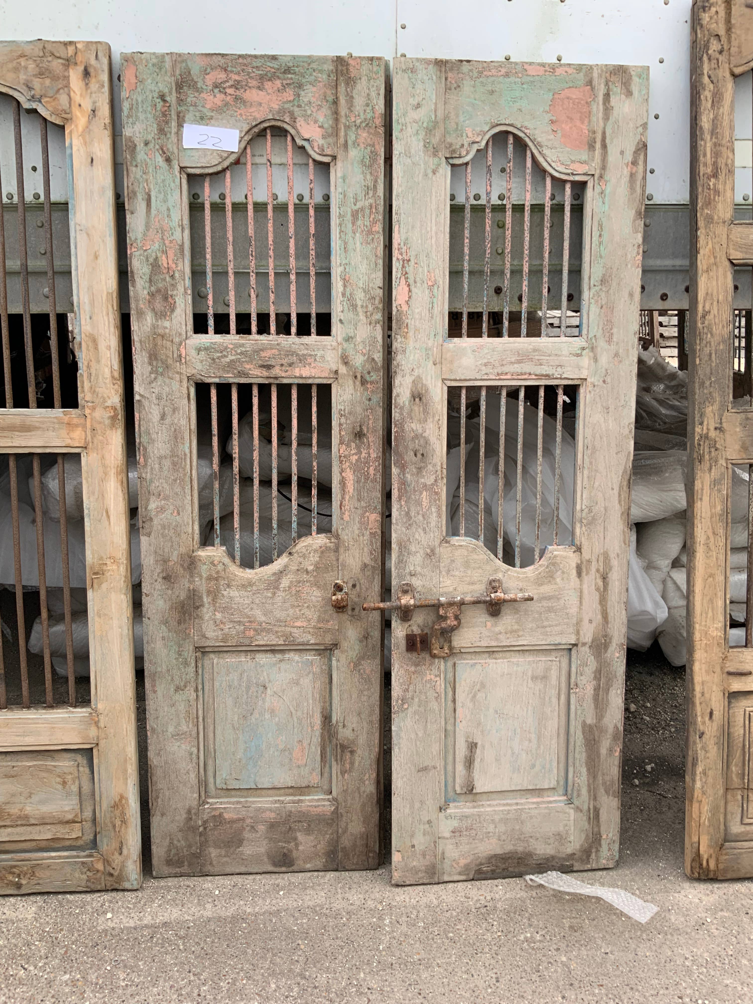 Wilco Home - Wholesale Decorative Panel - Vintage Iron Bar Door Panels in Solid Wood8