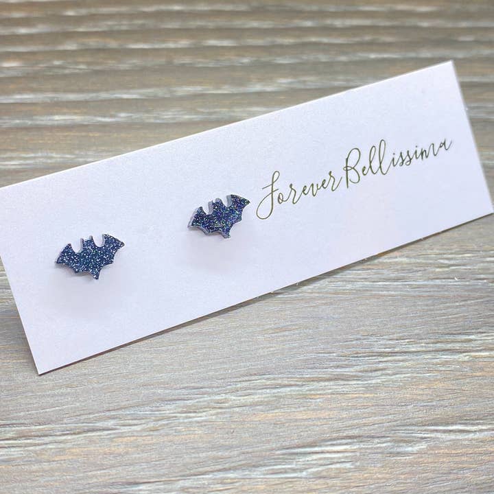 Forever Bellissima - Wholesale Stud/Post Earrings - Bat Stud Earrings | Stud Earrings | Bat Earrings | Halloween2