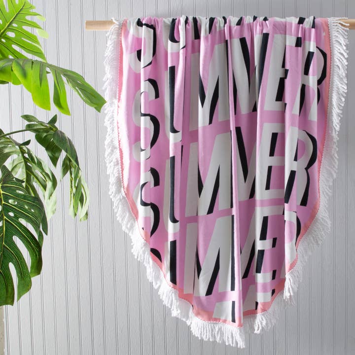 ZOMERS ROND HAMAM STRANDLAKEN voor wholesale door Moda at Home Enterprises, Ltd