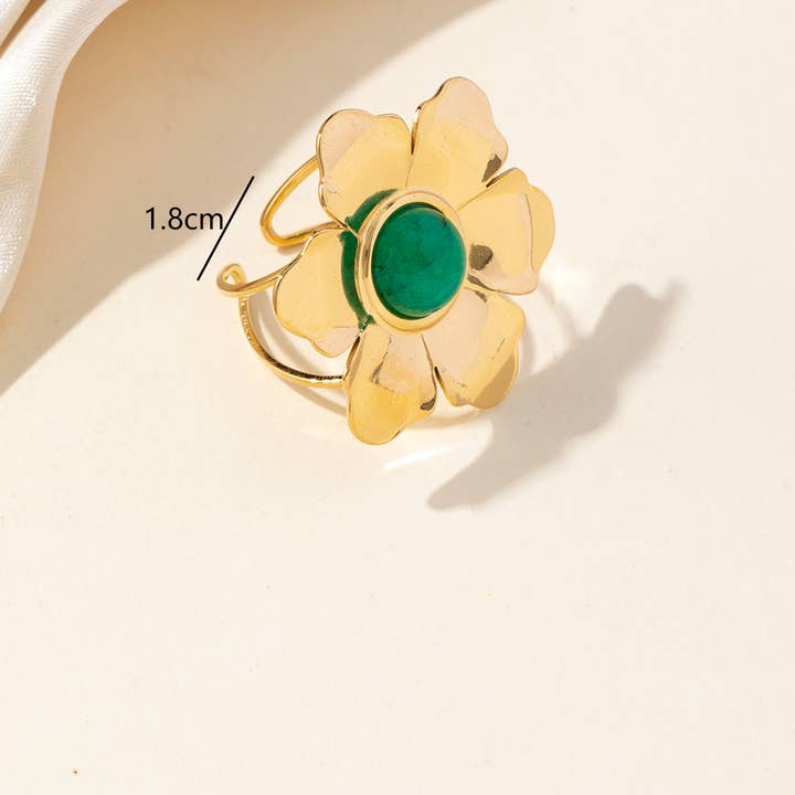 Blossom bijoux - Vendita all'ingrosso Anelli cocktail/statement - Anello regolabile in acciaio inossidabile 25BGA2070