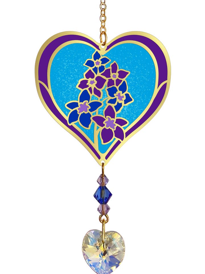 Födelsemånad Blomma Solfångare Delphinium för wholesale av Wild Things Gifts Ltd