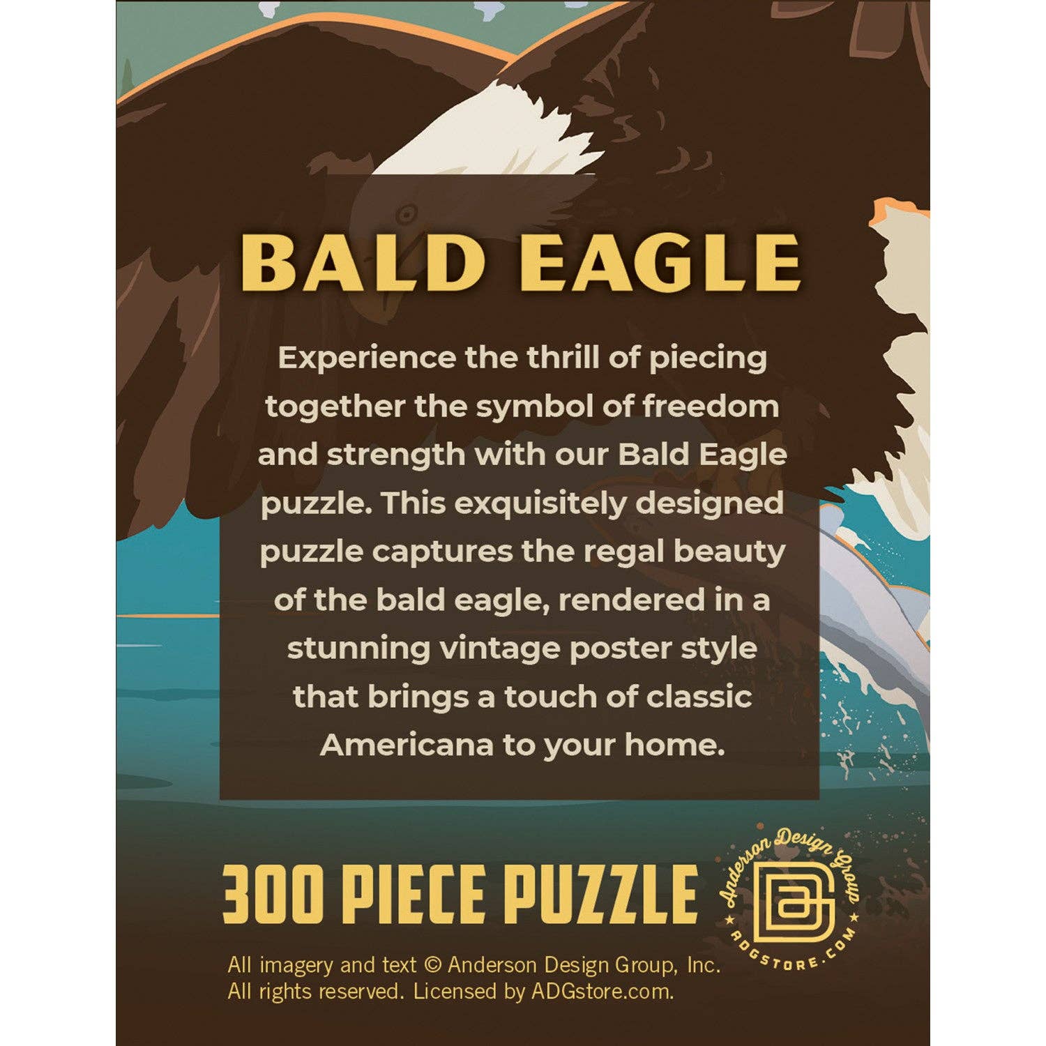 Masterpieces Puzzles - Wholesale Puzzle - Adult - Bald Eagle 300 Piece Jigsaw Puzzle2
