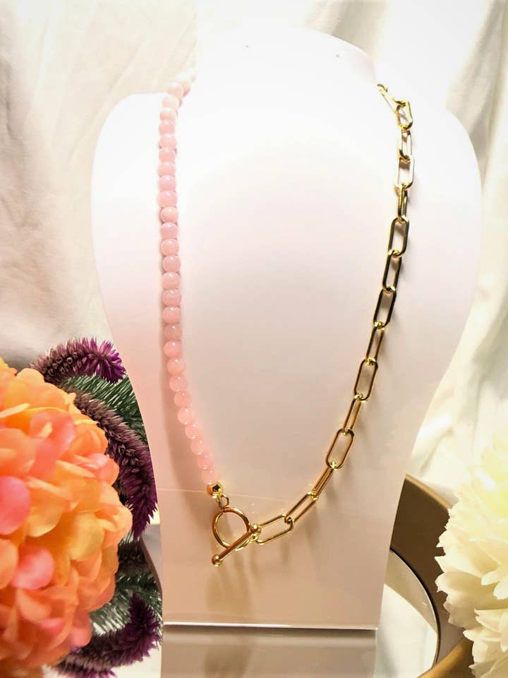 Necklace rose quartz for wholesale by Kimbara Butik