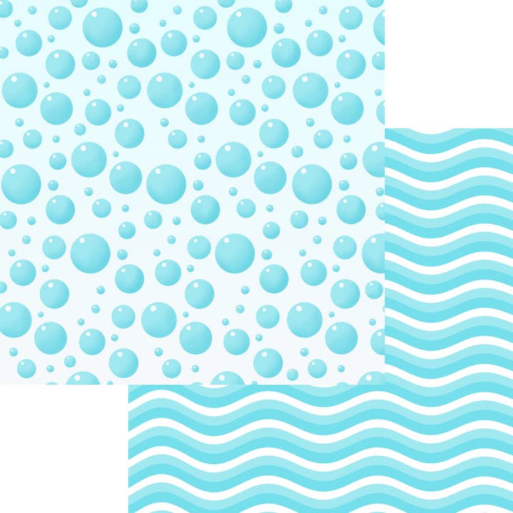Bathtub Time Boy Collection Bubbles 12 x 12 Double-Sided Scrapbook Paper - 15 Pack for wholesale by SSC Wholesale