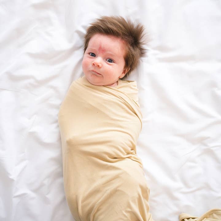 Sand Bamboo Swaddle Blanket for wholesale on Faire1