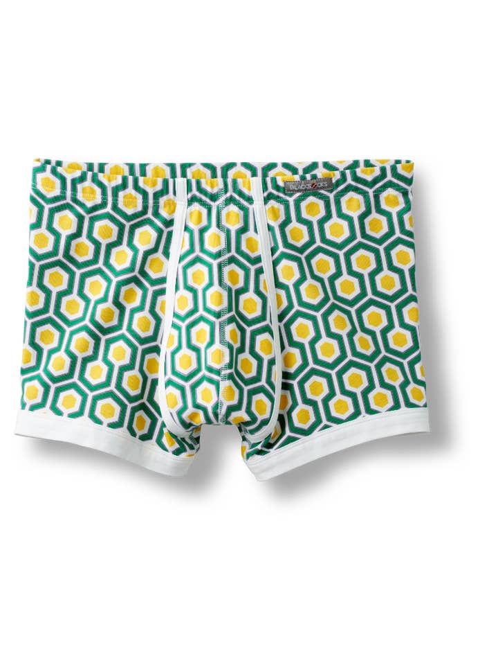 Golfinhos boxer com hexágono verde: um verdadeiro atrativo por atacado de BLACKSOCKS