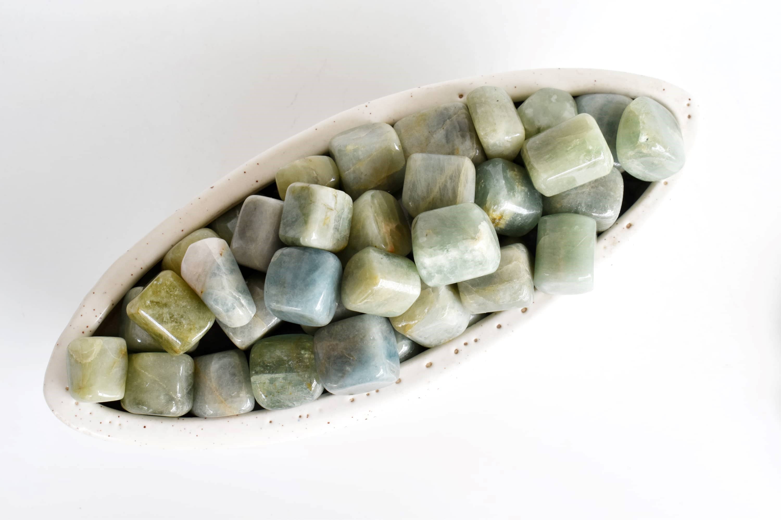 Soothing Crystals - Wholesale Spiritual Stone/Crystal -  Aquamarine Tumbled Stones Healing Stones 100G to 1KG1
