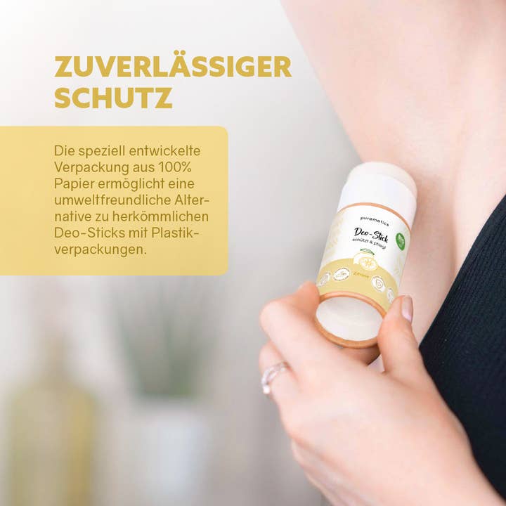 puremetics GmbH - Venta al por mayor Desodorante - Unisex - Desodorante en barra con aroma a limón2