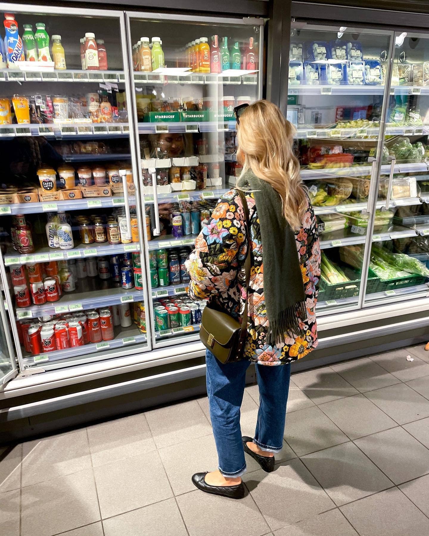 MULTICOLORE Veste en coton imprimé à manches évasées décontractée en vente sur Faire6