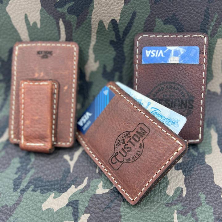 NDesigns Leather - Wholesale Wallet - Men's - "lil Hefe" Magnetic Wallet (Our #1 selling Wallet)4