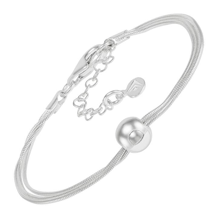 Silpada - Wholesale Beaded Bracelet - Silpada 'Thoreau' Sterling Silver Bracelet, 6.5" + 1.5"