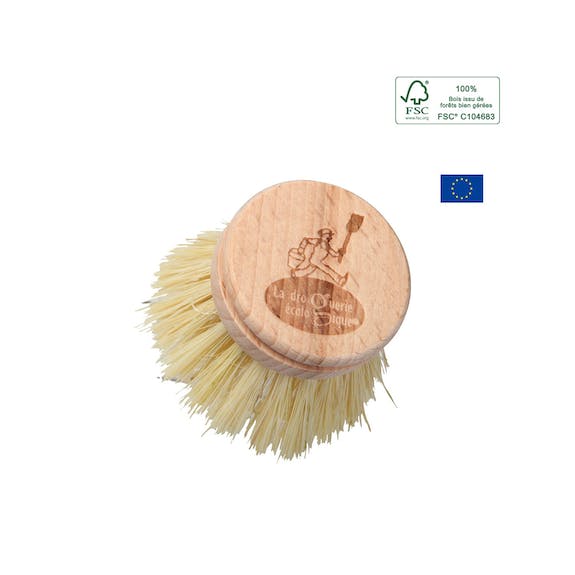 Ecodis - Grand Beau - Venta al por mayor Cepillos de limpieza - Recambio de cabezal para cepillo de lavar platos con fibras naturales - La Droguerie1