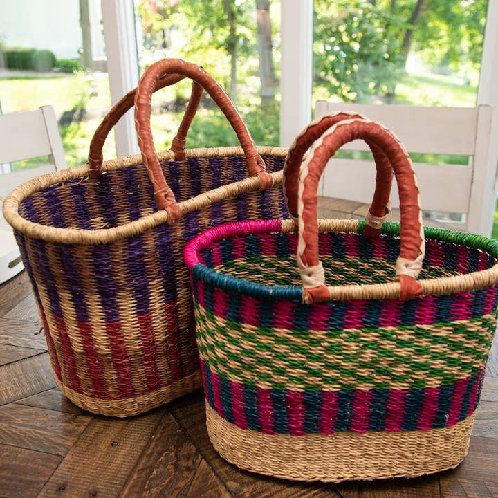 Gitzell FairTrade - Wholesale Basket - Market Basket/ Bolga Basket, oval