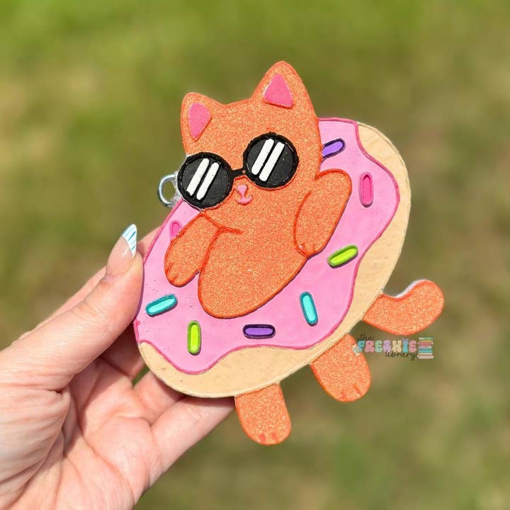 Zomer Kat Freshie, Auto Geur, Auto Luchtverfrisser | Op Maat Gemaakt voor wholesale door The Freshie Library