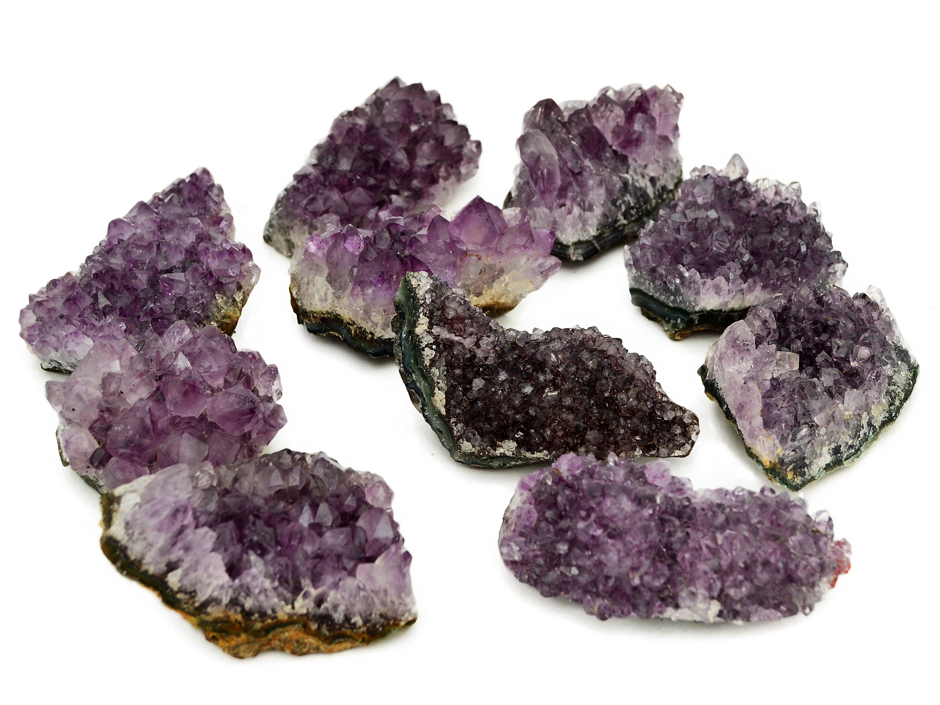 Kaia & Crystals - Wholesale Spiritual Stone/Crystal - Druzy Amethyst (Brazil) AA+ Quality 1 Kg Lot (10-12 Pcs)5