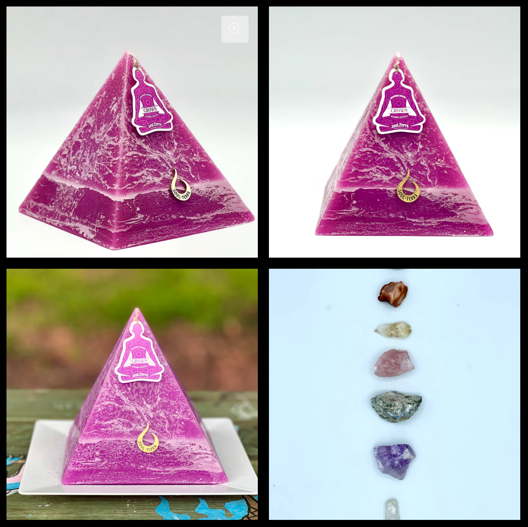 Soul-Terra – Engroshandel Søjlelys – Soul-Terra Chakra stearinlys samling af 7 7