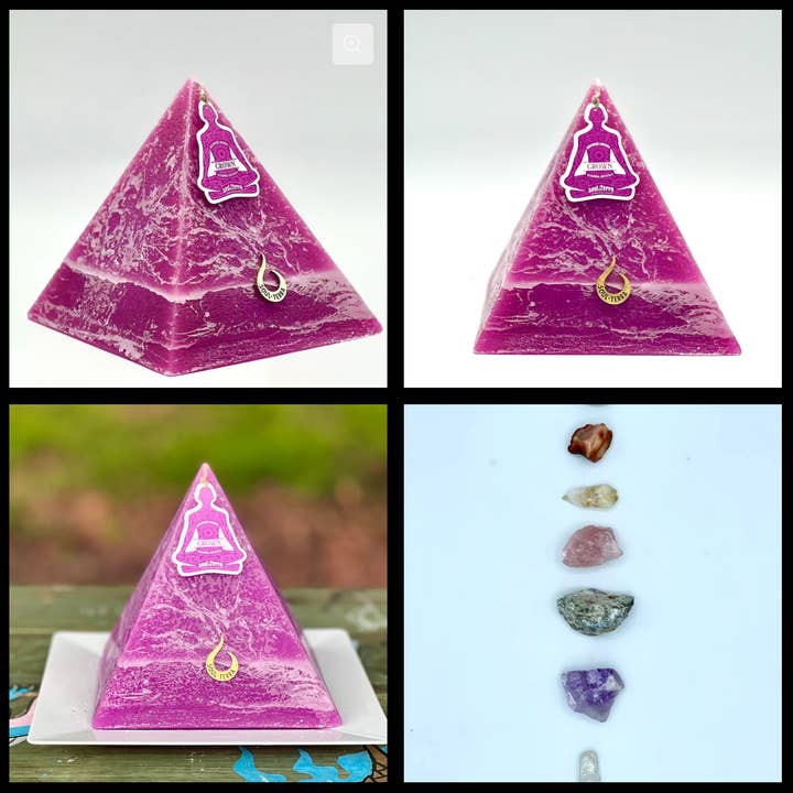 Soul-Terra – Engroshandel Søjlelys – Soul-Terra Chakra stearinlys samling af 7 7