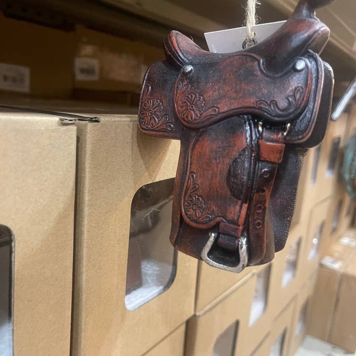 Broads Market - Wholesale Ornament - Saddle Christmas Ornament
