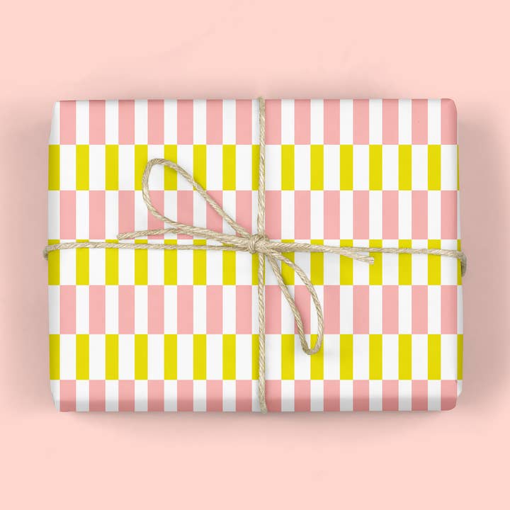 BROKEN STRIPES Gift Wrap (ROLL) for wholesale by MELLOWWORKS