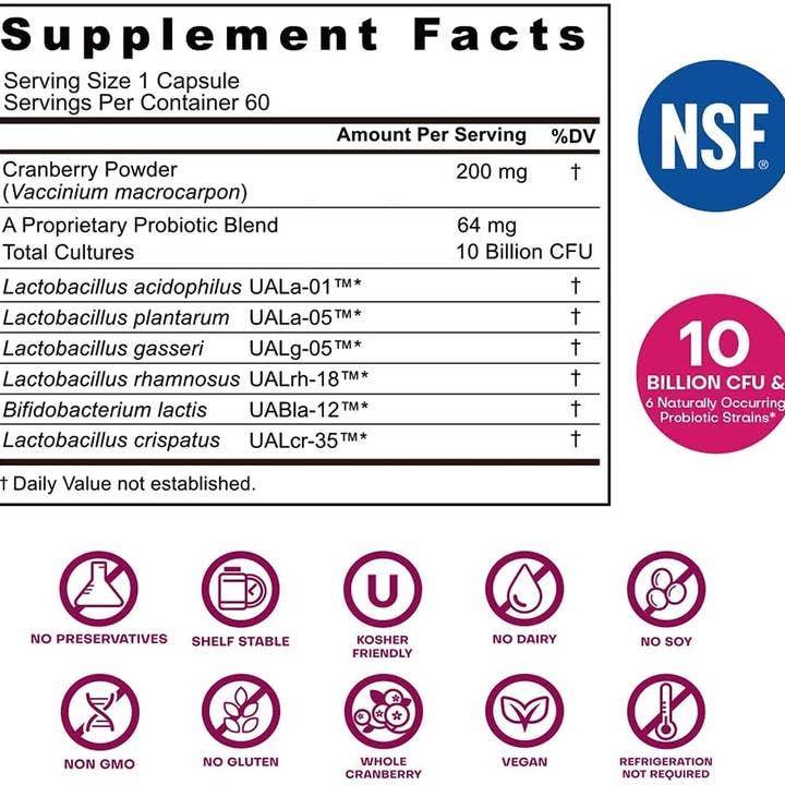 NutriCelebrity - Wholesale Oral Supplement/Vitamin - NutriFlora-Pro® (30 capsules) - Wholesale1