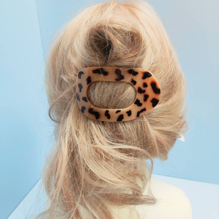 ACCITY - Wholesale Hair Clip - Women's - Oval Flat Hair Clip for Women, Strong Grip Clamp_CWAHA072816