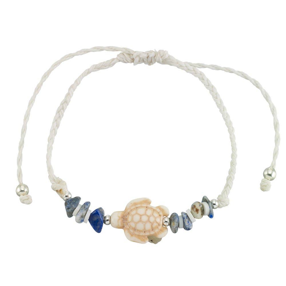 World End Imports Jewelry & Gifts - Vente Bracelet de perles - Tortue Howlite BR Turquoise/Lapis-121