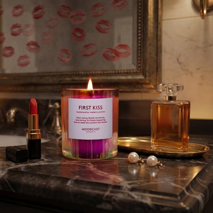 Moodcast Fragrance Co. - Wholesale Pot/gevulde kaars - Kokoswasgeurkaars - Vibes - First Kiss - glazen pot 227 g3