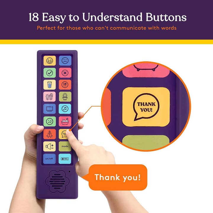 Special Supplies - Wholesale Electronic Toy - Kids & Baby - Special Supplies AAC Communication Device for Speech Therapy, Talker Buddy Communication Device for Non Verbal Kids & Adults, Autism Talking Aids for Home or School, Communication Device W/Travel Bag and Recording Option5
