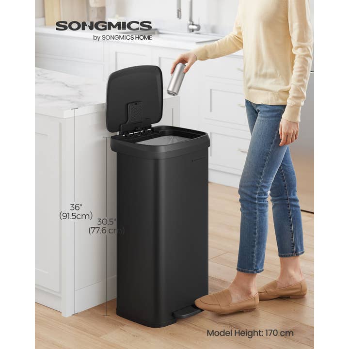 Greenwestons - Wholesale Trashcan/Trash Bin - 18-Gallon Stainless Steel Garbage Can 1-