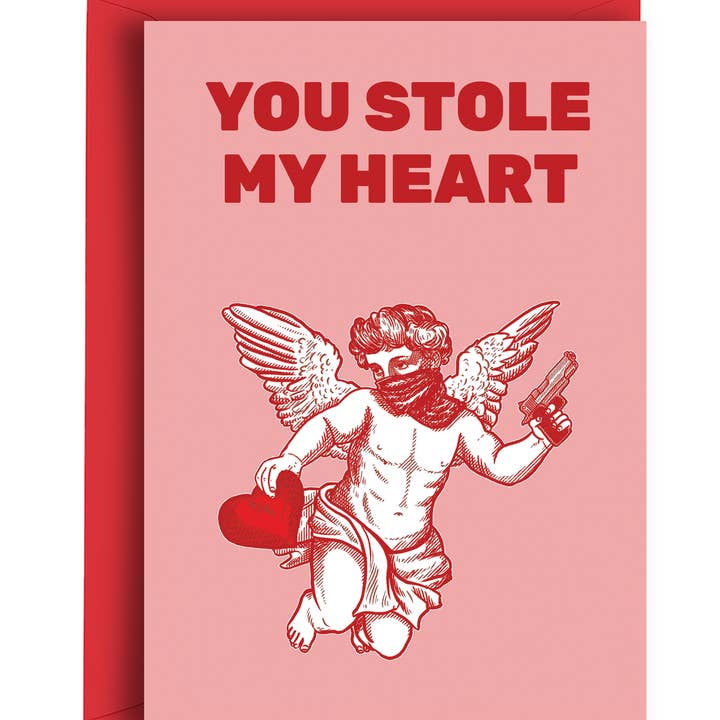 Stole My Heart - Valentine's Card for wholesale by Quite Good Cards