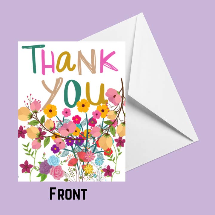 Thank You Greeting Card for wholesale by Betty J