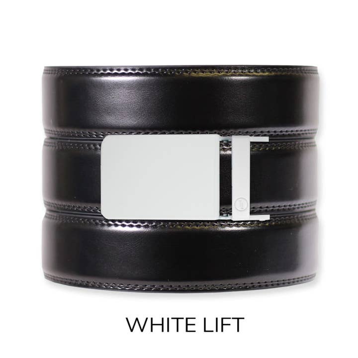 Tough Apparel – Engroshandel Bælte - Herre – Glans Sort Læder Ratchet Bælte & Spænde Sæt13