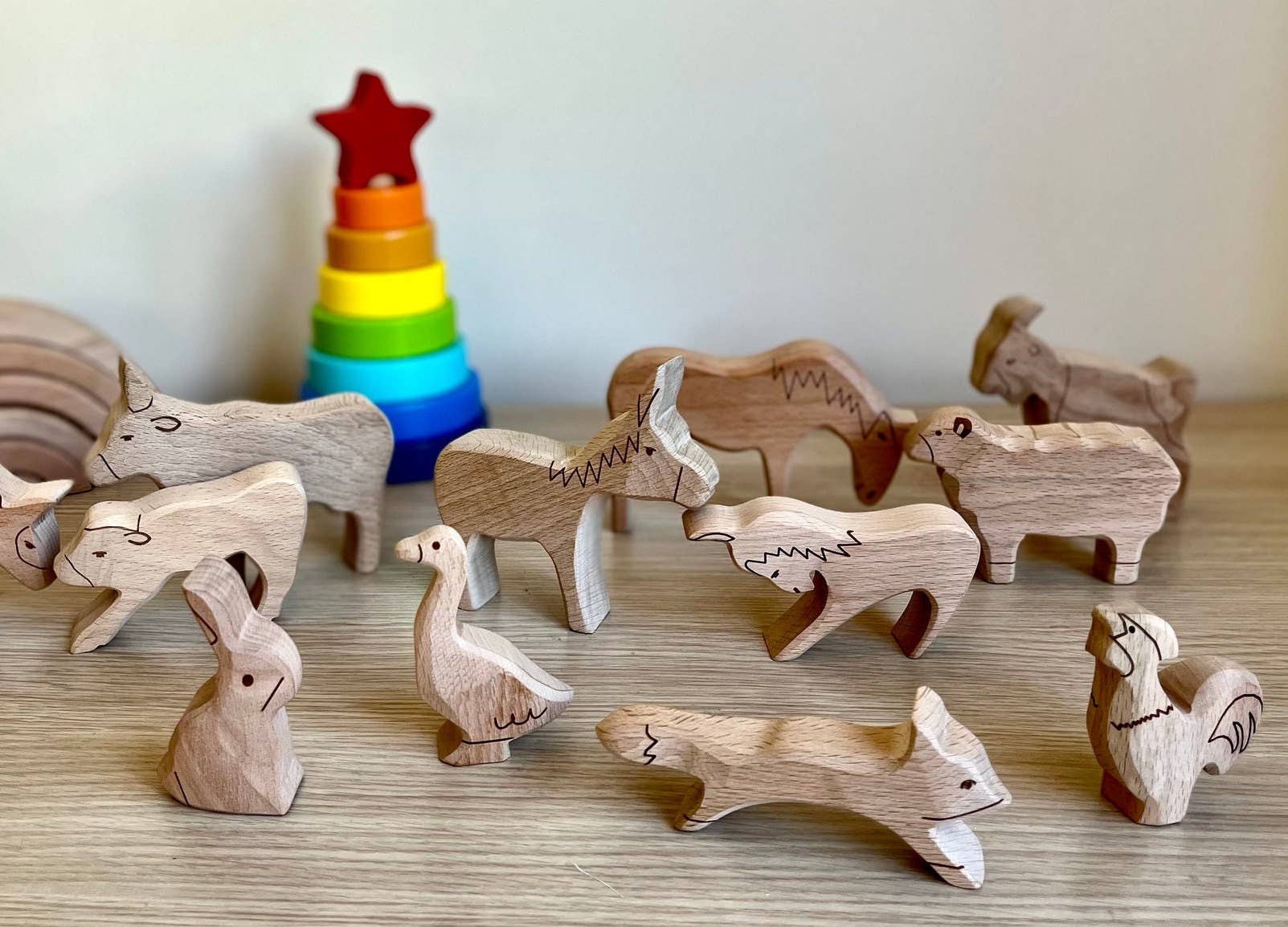 kidodido - Vente Puzzle – enfant - Animaux de la forêt, puzzle Montessori, animaux de ferme en bois1