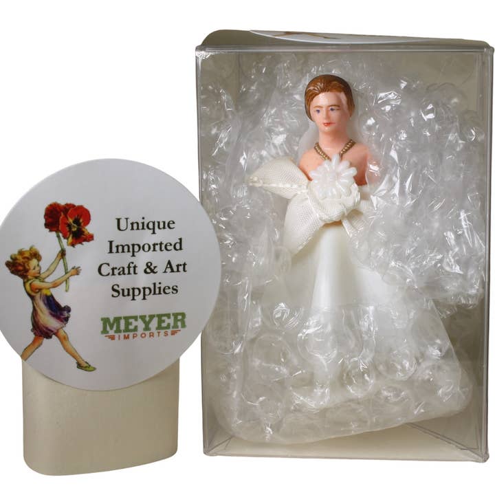 mix Bride - White Gown - 3" Tall - 1960 Vintage - IV3-3643 for wholesale on Faire5