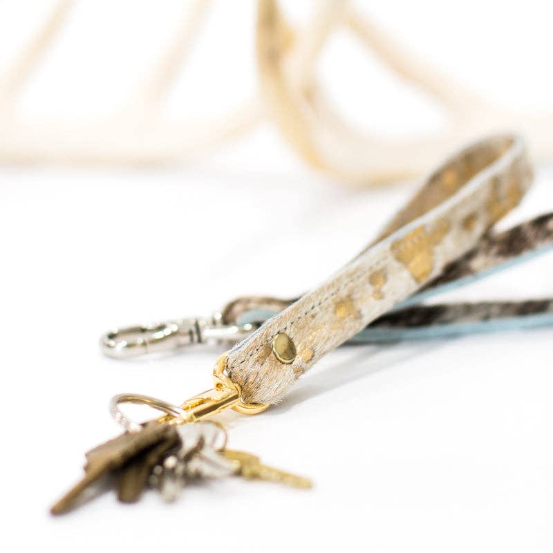 Beaudin - Wholesale Keychain - Women's - Wrist Strap Key Fob In Leather, Hair on Hide(Pre Made)7