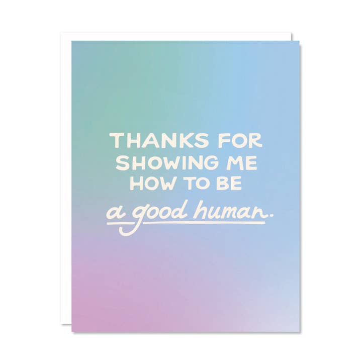 Good Human - Parenting + Father's Day Card for wholesale by Odd Daughter Paper Co.