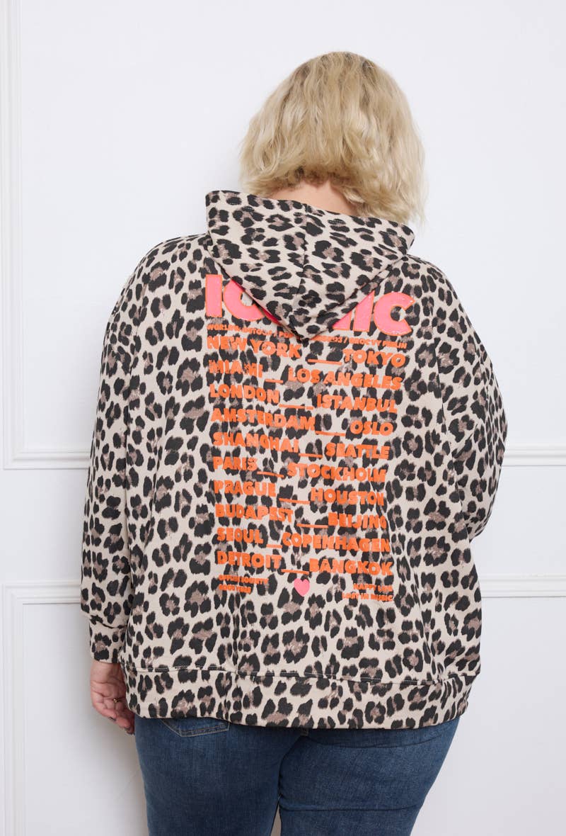 C'MELODIE – Hoodie – Mulher por atacado – Grande Tamanho - Hoodie com estampa de leopardo9