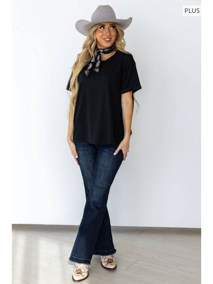 Andrée by Unit - Wholesale Knit Top - Women's - PLUS SIZE Casual Knit Dolman Top