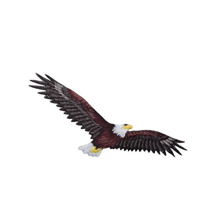 Wholesale Applique - Wholesale Patch - American Bald Eagle - Soaring - Bird - Iron on Embroidered Patch