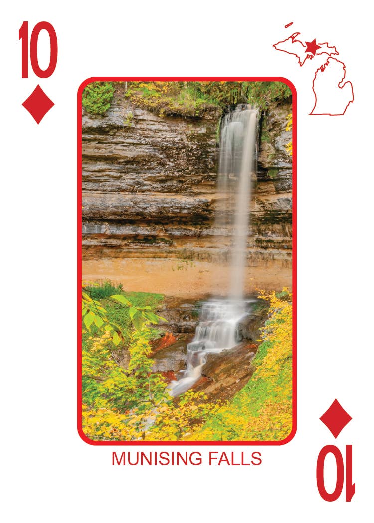 Phil Stagg Photography - Wholesale Playing Cards - WATERFALLS OF MICHIGAN - Playing Cards - Euchre Friendly50