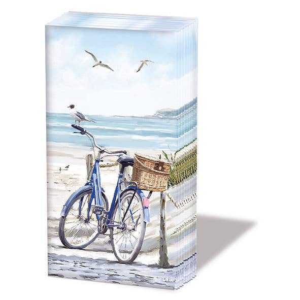 Pocket Tissue - Bike at the Beach for wholesale by Elegant Gifts