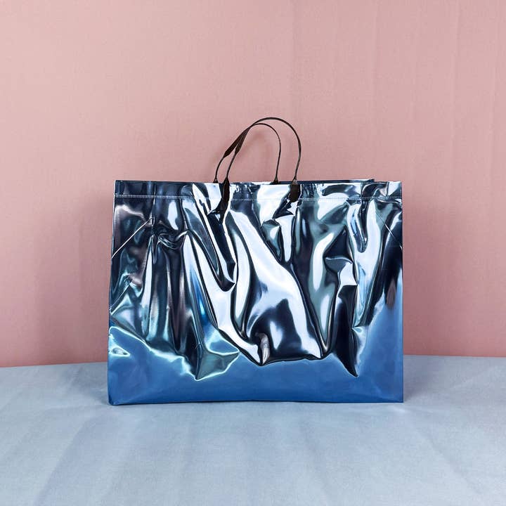 ByHome - Wholesale Gift Bag - 24pcs, Blue Laser Iridescent reflective PVC gift Bag2