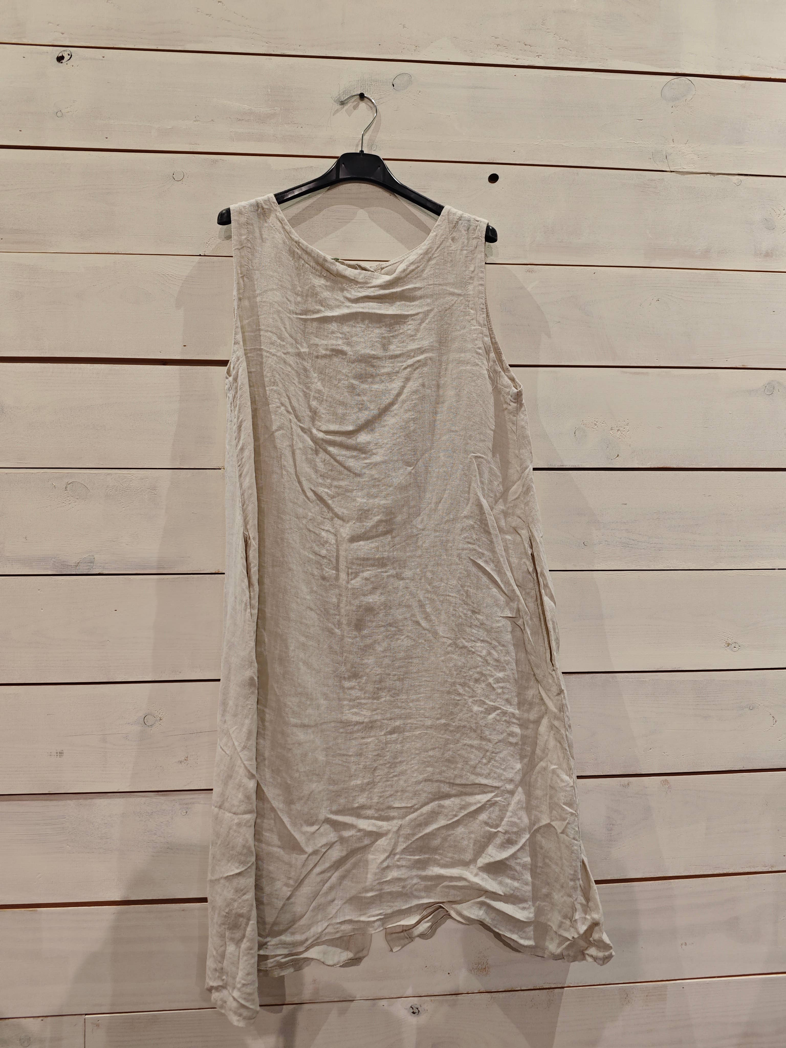 Linos y Textiles – wholesale Dress – Women's – REF 29306 SHORT SLEEVE DRESS SISA LINEN 100%1