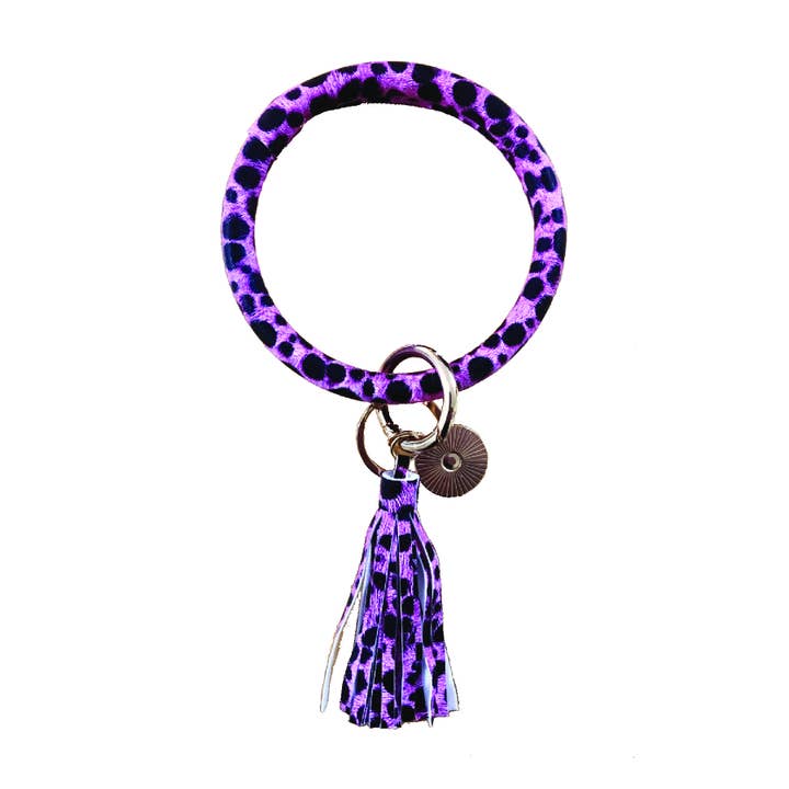 Key Ring- Pink Cheetah for wholesale by True North Coolers